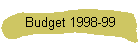 Budget 1998-99